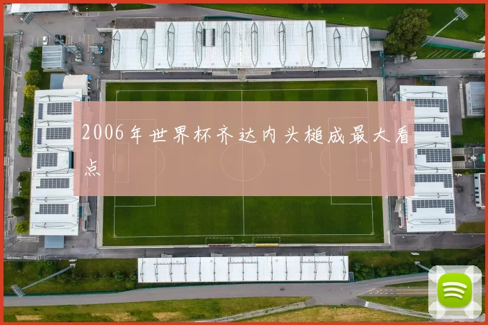 2006年世界杯齐达内头槌成最大看点